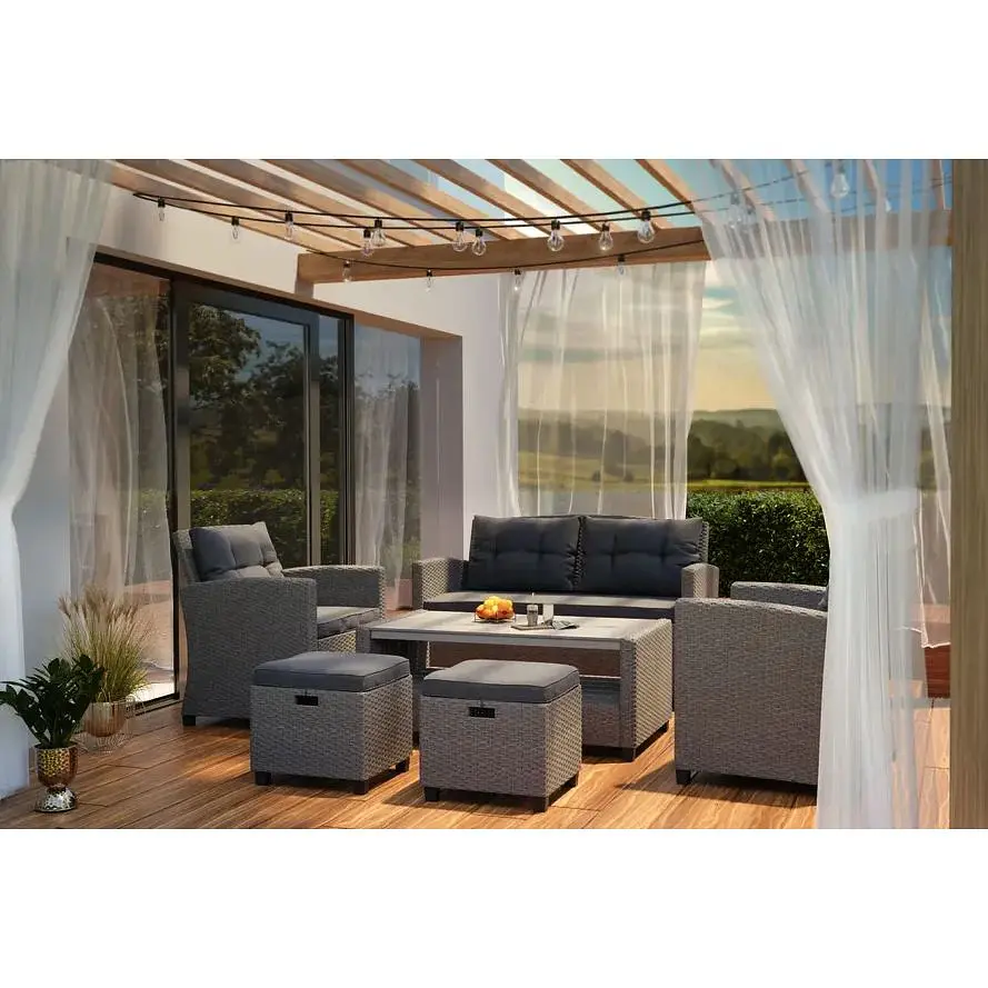 Набор садовой мебели Di Volio Firenze серый/графитовый - фото 3