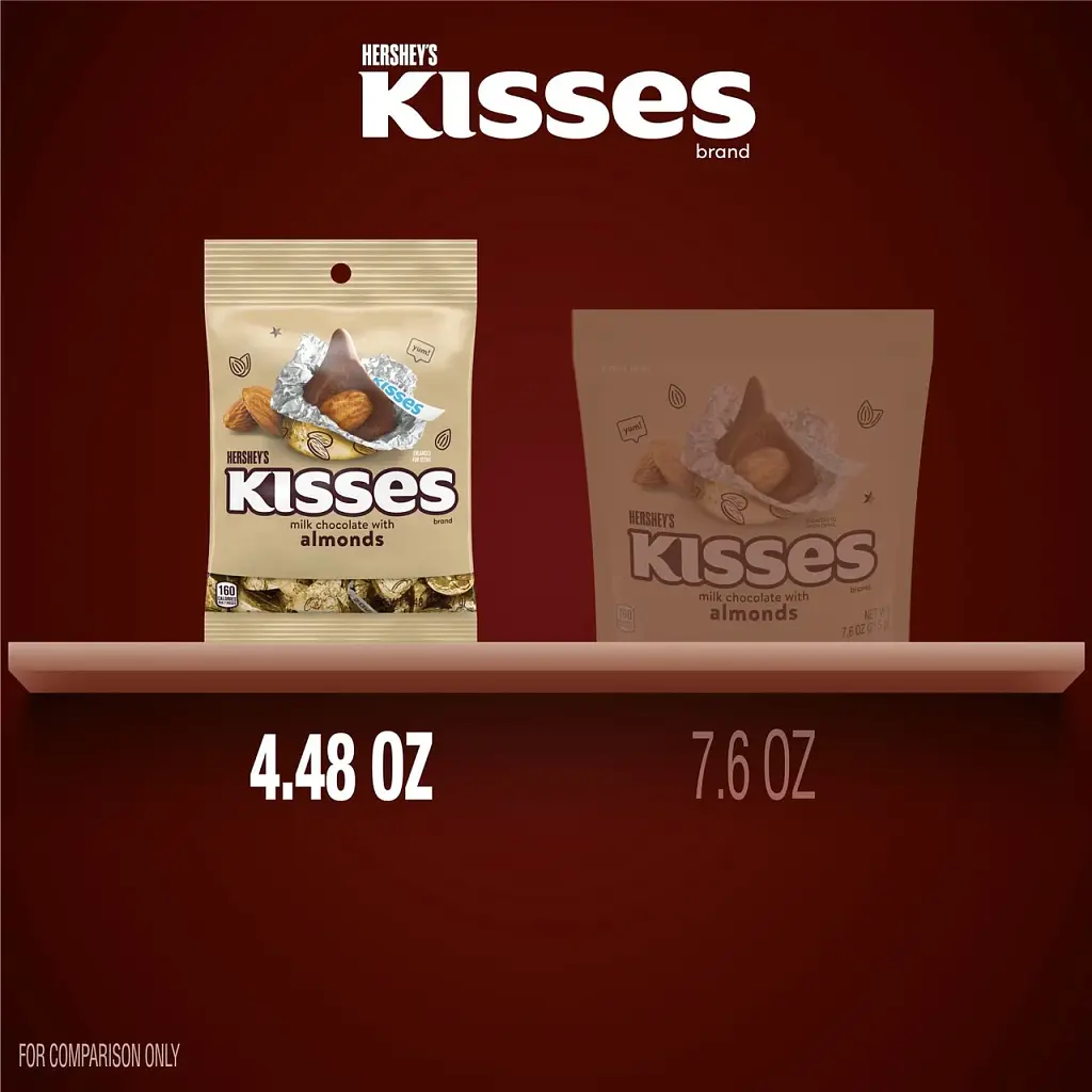 Шоколадні цукерки Hershey's Kisses Milk Chocolate з мигдалем 127 г - фото 6
