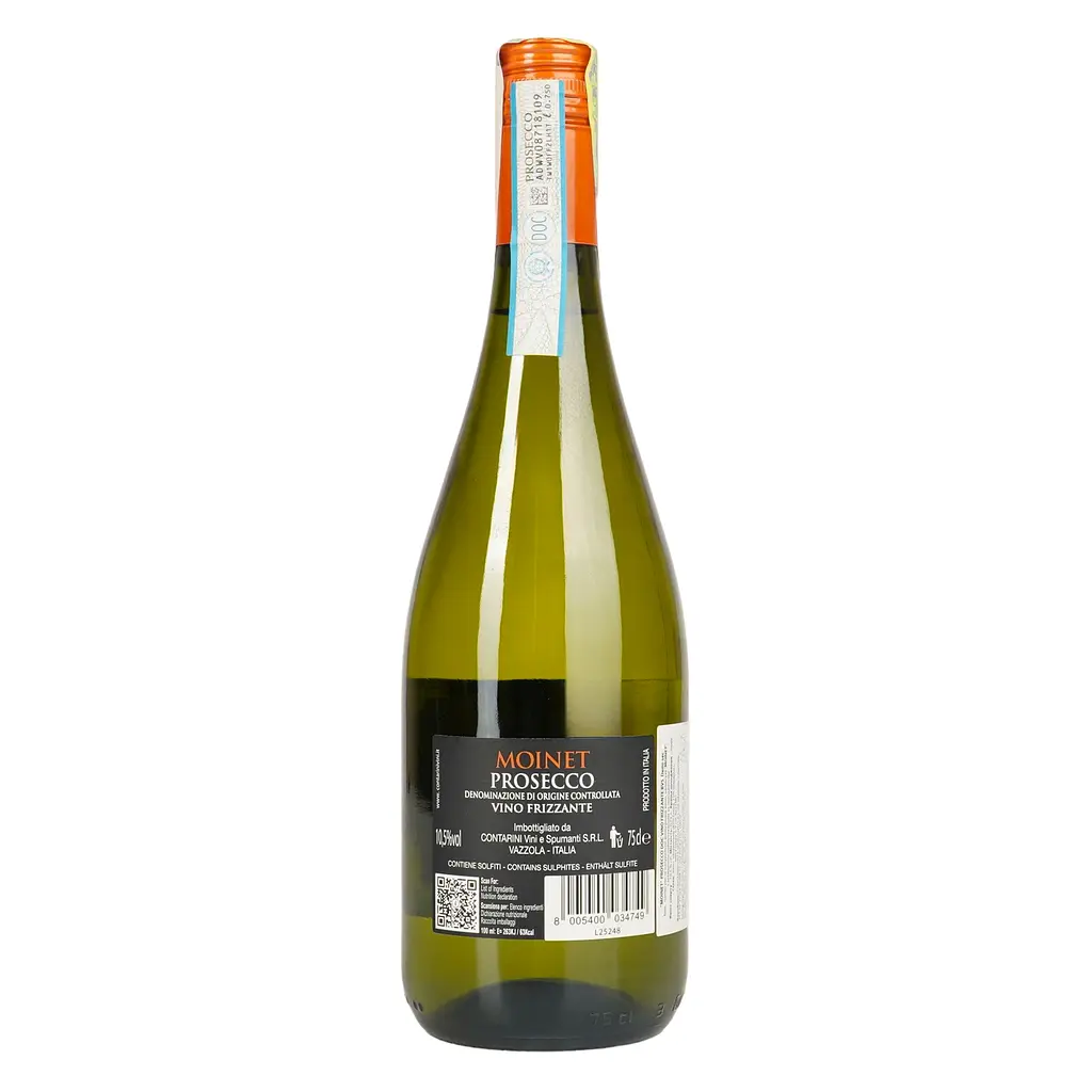 Уцінка. Вино напівігристе Moinet Prosecco Frizzante DOC біле напівсухе 0.75 л - фото 4