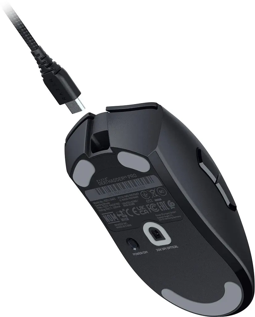 Комп'ютерна миша Razer Deathadder V3 Pro USB-A/WL/BT чорний teh0014017 - фото 6