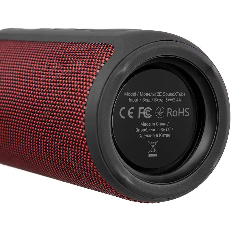 Портативна акустика 2E SoundXTube TWS MP3 Wireless Waterproof Red (2E-BSSXTWRD) - фото 4