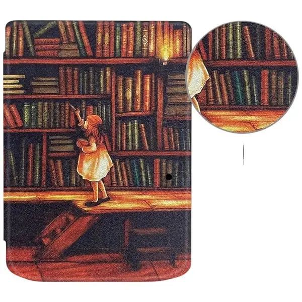 Чехол-книга BeCover Smart Case для PocketBook 629 Verse / 634 Verse Pro 6" Library Girl (710975) - фото 4