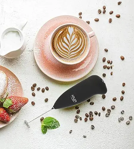 Вспениватель молока с резиновым корпусом Adler AD 4491 ручной для кофе и матча - фото 4