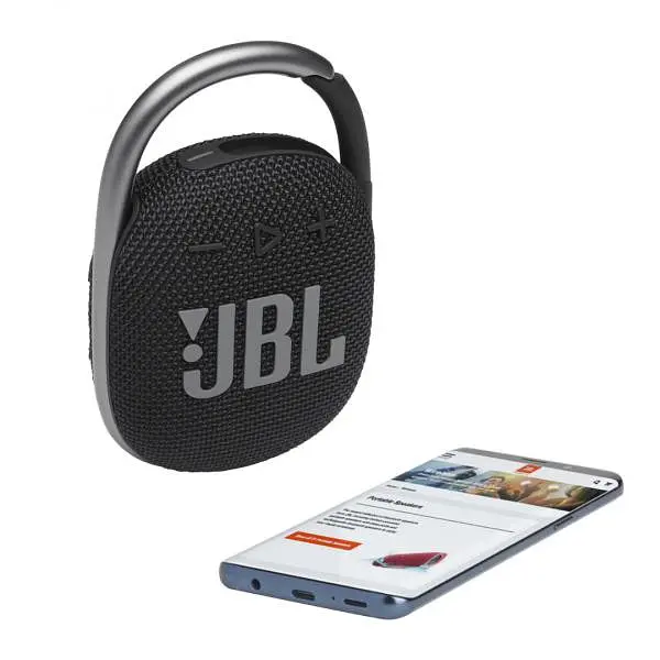 Портативна колонка JBL Clip 4 Black (JBLCLIP4BLK) - фото 8