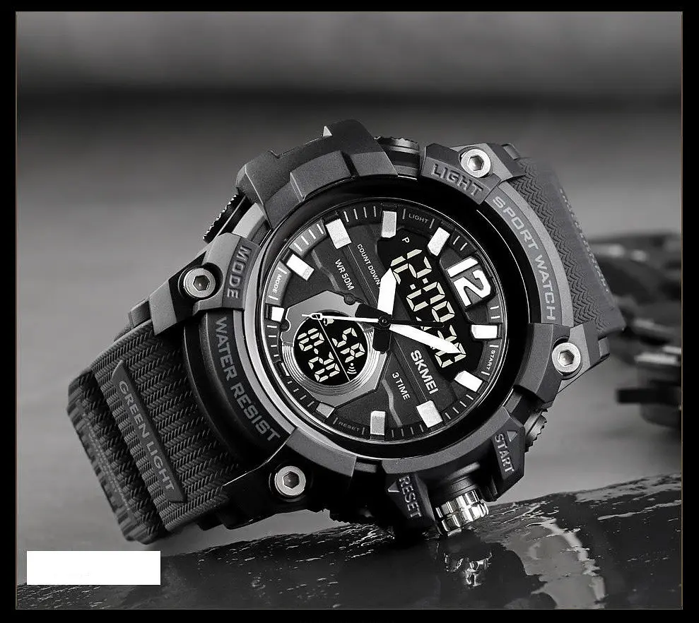 Наручний годинник чоловічий Skmei 1725 Black, 1725BK (18428) - фото 6