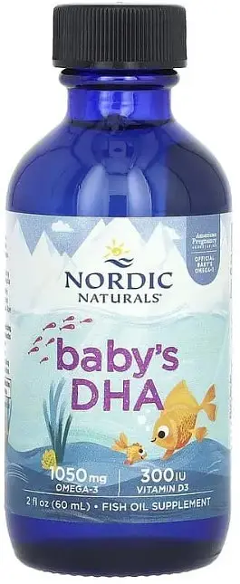 Рідкий жир для дітей + Д3 Nordic Naturals Baby's DHA 60 мл
