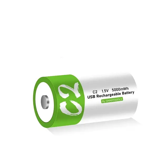 Акумулятор тип C/R14 Smartoools 3333 mAh - 5000mWh 1.5V батарейка із вбудованою зарядкою Type-C