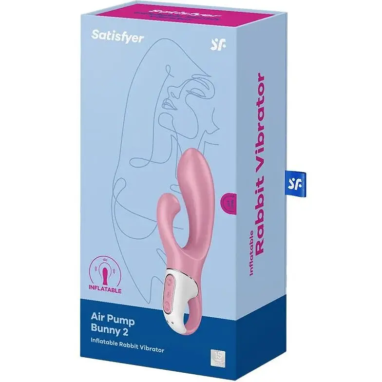 Вібратор-кролик Satisfyer Air Pump Bunny 2 - фото 5