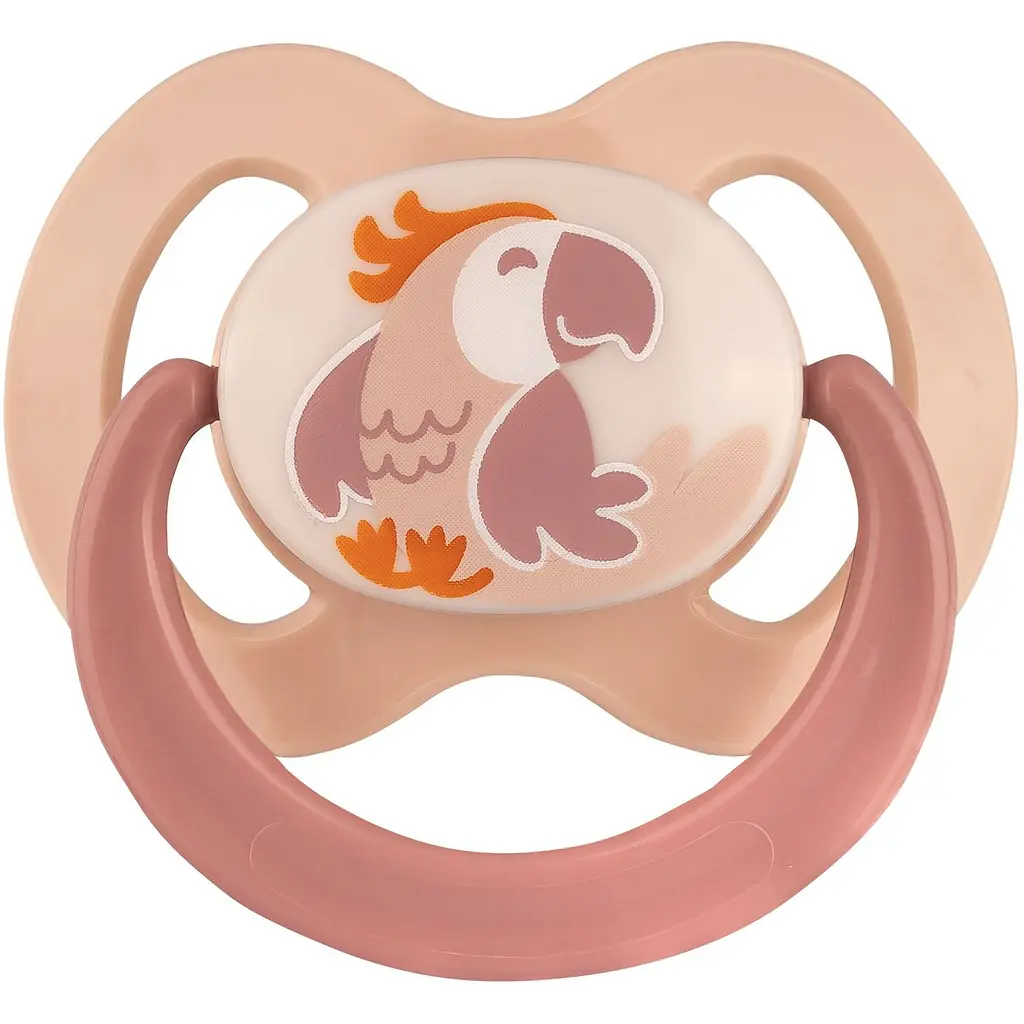 Пустушка силіконова Baby-Nova Wild Animals анатомічна 6-18 міс. жовтий 2 шт. (3962321) - фото 3