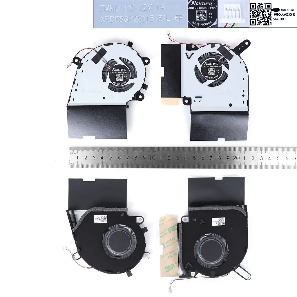 Вентилятори для Asus G512 G712 G531 G532 G731 GL531, (12V GPU+CPU, 13NR01N0P08012, 13NR01N0P09012, Аналог) - фото 3