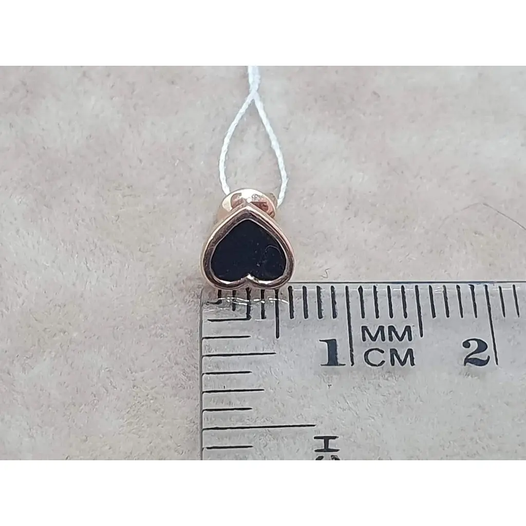 Золоті сережки-пуссети Всесвіт Серця з емаллю. 20715614 - фото 4