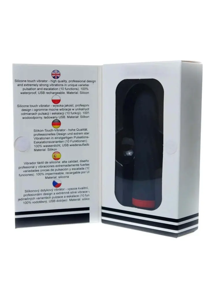 Вібратор B - Series Magic Rechargeable Silicone Touch, 8.5 см (чорний) - фото 7