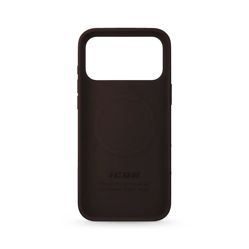 Силиконовый чехол с MagSafe для Apple iPhone 17 Pro Max, ICON2 MagCase, коричневый, противоударный, панель с мягкой подкладкой, защита всего корпуса, поддержка беспроводной зарядки, совместим с защитными стеклами и пленками, ArmorStandart (ARM87084) - фото 2