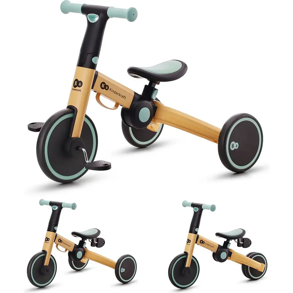 Триколісний велосипед 3 в 1 Kinderkraft 4Trike Sunflower Blue жовтий KR4TRI22BLU0000 (00-00305178) - фото 2