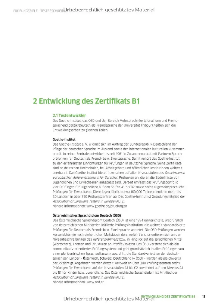 Zertifikat B1 - Prufungsziele, Testbeschreibung: Deutschprüfung für Jugendliche und Erwachsene. Deutsch als Fremdsprache - Міхаела Перлманн-Бальме - фото 7
