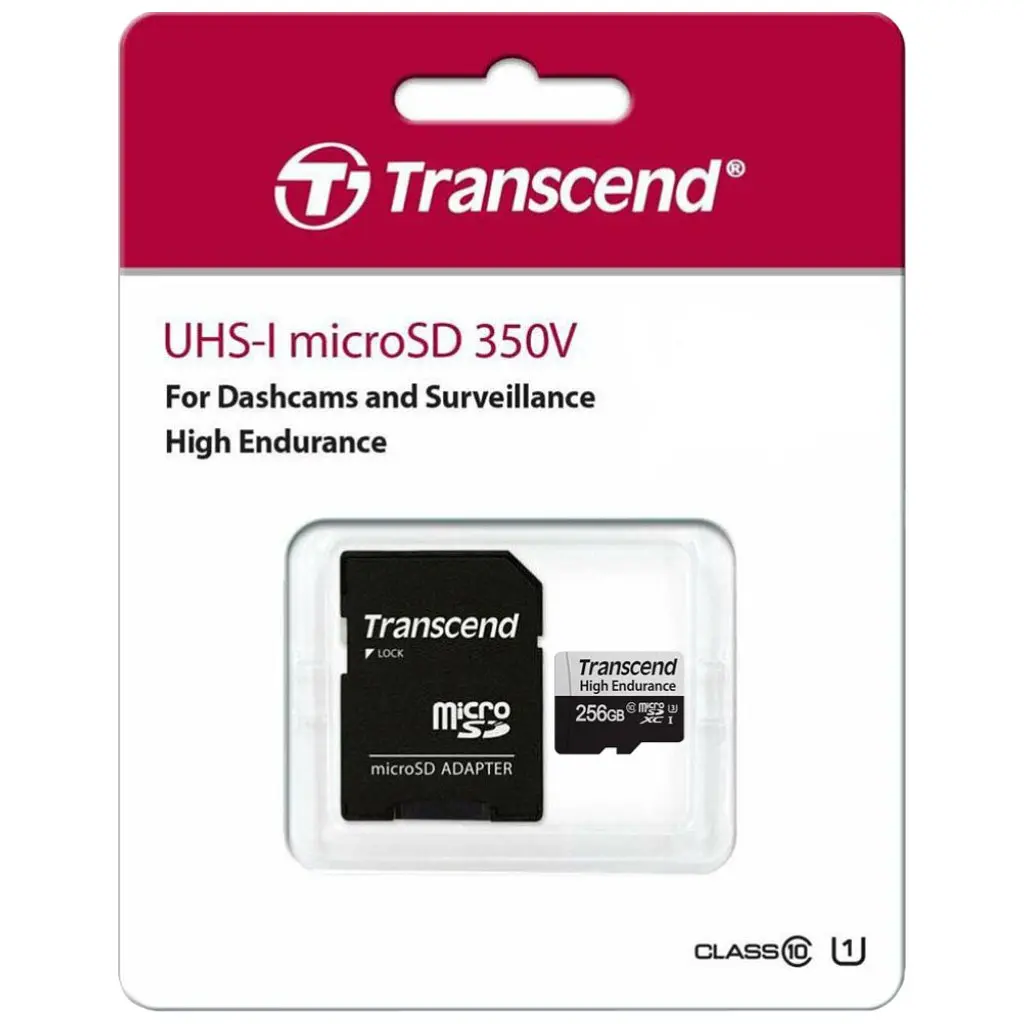Карта пам'яті Transcend 256GB microSDXC class 10 UHS-I U3 High Endurance (TS256GUSD350V) - фото 3
