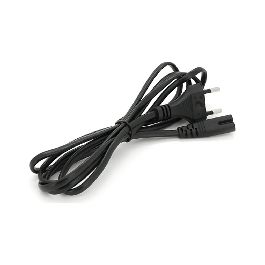 Кабель живлення C7 1.8m 0.5mm2 black Voltronic (PC-184/2 CEE7/16-C7-CCA18) - фото 2