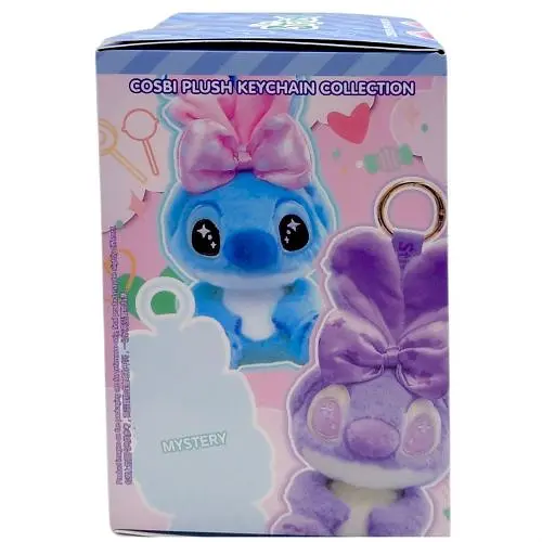 М’яка іграшка-брелок, герой-сюрприз Стіч / Stitch, висота: 19 см, іграшка-сюрприз, металеве кільце, в пакеті, в коробці - фото 3