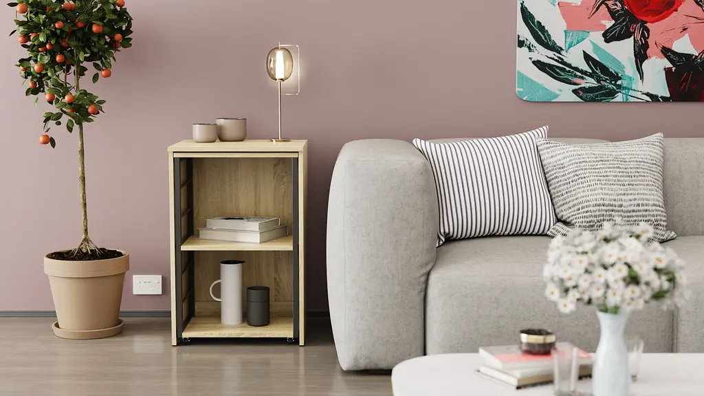 Стіл-тумба трансформер Смарт 2/1 Ferrum-decor 750x1450x500 Чорний метал ДСП Дуб Сонома 16 мм (FRD-105098) - фото 6