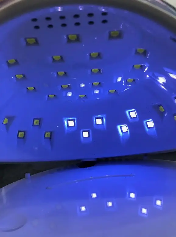 UV/LED лампа для маникюра F8 86 Вт для маникюра сушки и полимеризации сушки гель лака - фото 3