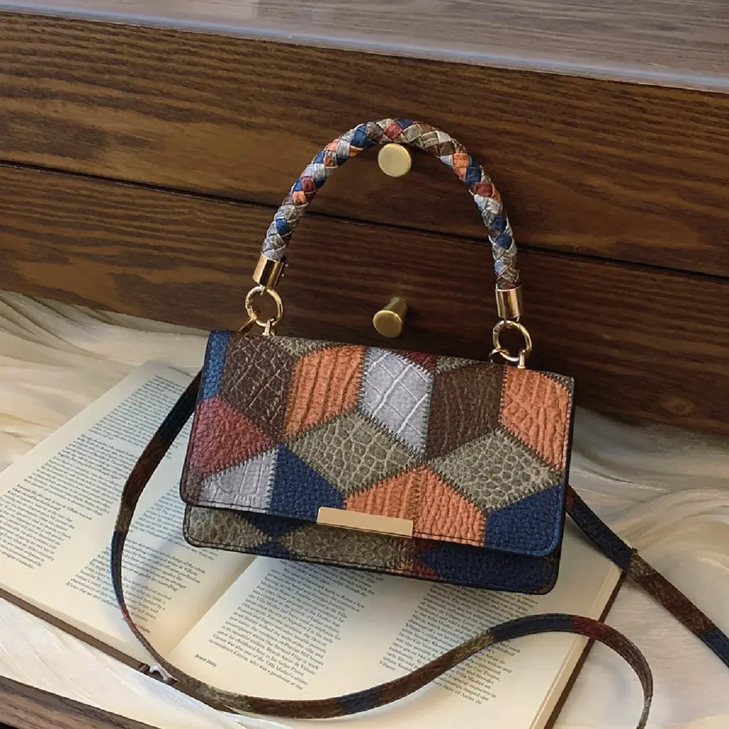 Жіноча сумка через плече крос-боді з екошкіри Lilly P2-15119230BL Мультиколор - фото 4