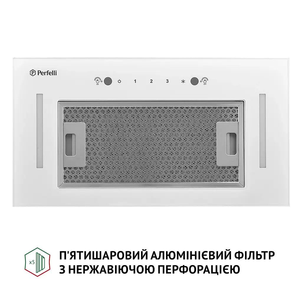 Витяжка повновбудована Perfelli BIS 58844 WH 1200 LED - фото 5