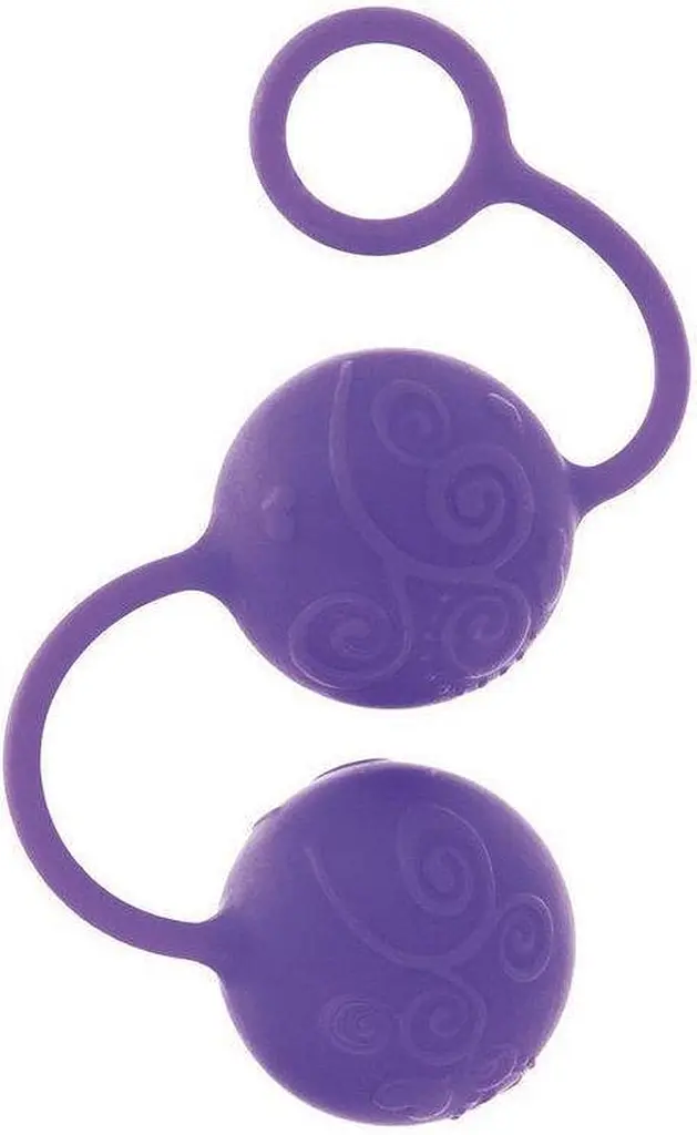 Вагінальні кульки CalExotics California Exotic Posh Silicone O Balls 17.7 см фіолетові