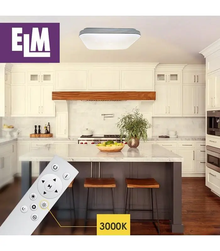 Світильник стельовий з пультом ДУ ELM Mario 36W 3000-6500К IP20 (26-0107) - фото 3