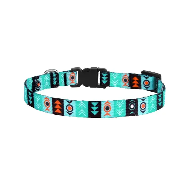 Нашийник для собак BronzeDog Urban застібка пластикова з дзвіночк Інки XS - фото 2