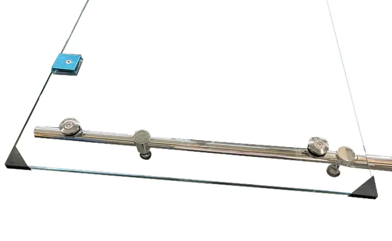 Двері в нішу Koer SR SD06-120x220-TR-01 прозоре скло Easy Clean 8 мм, хром KR5367, універсальні, прозорий, хром - фото 2