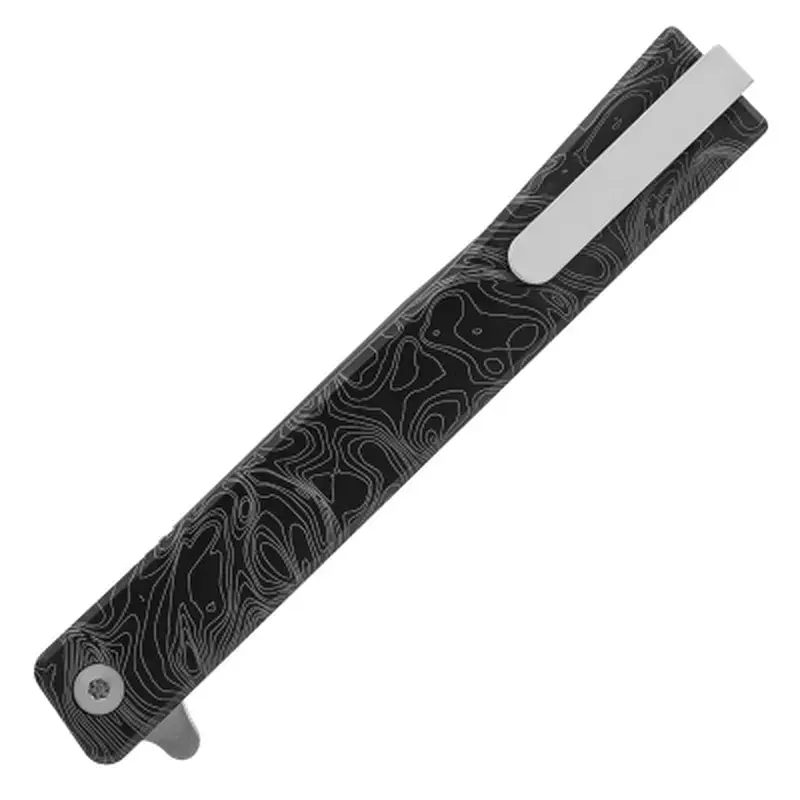 Ніж Ocaso Solstice, Engraved titanium, Topo Pattern, Satin (10ETS) - фото 10