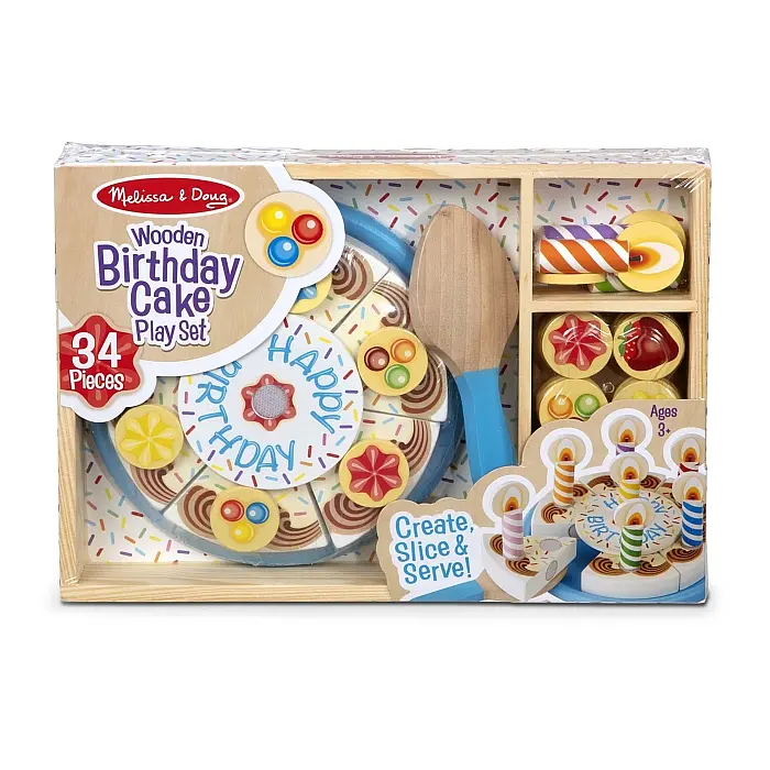Деревянный игровой набор Melissa&Doug День рождения-торт (MD10511) - фото 5