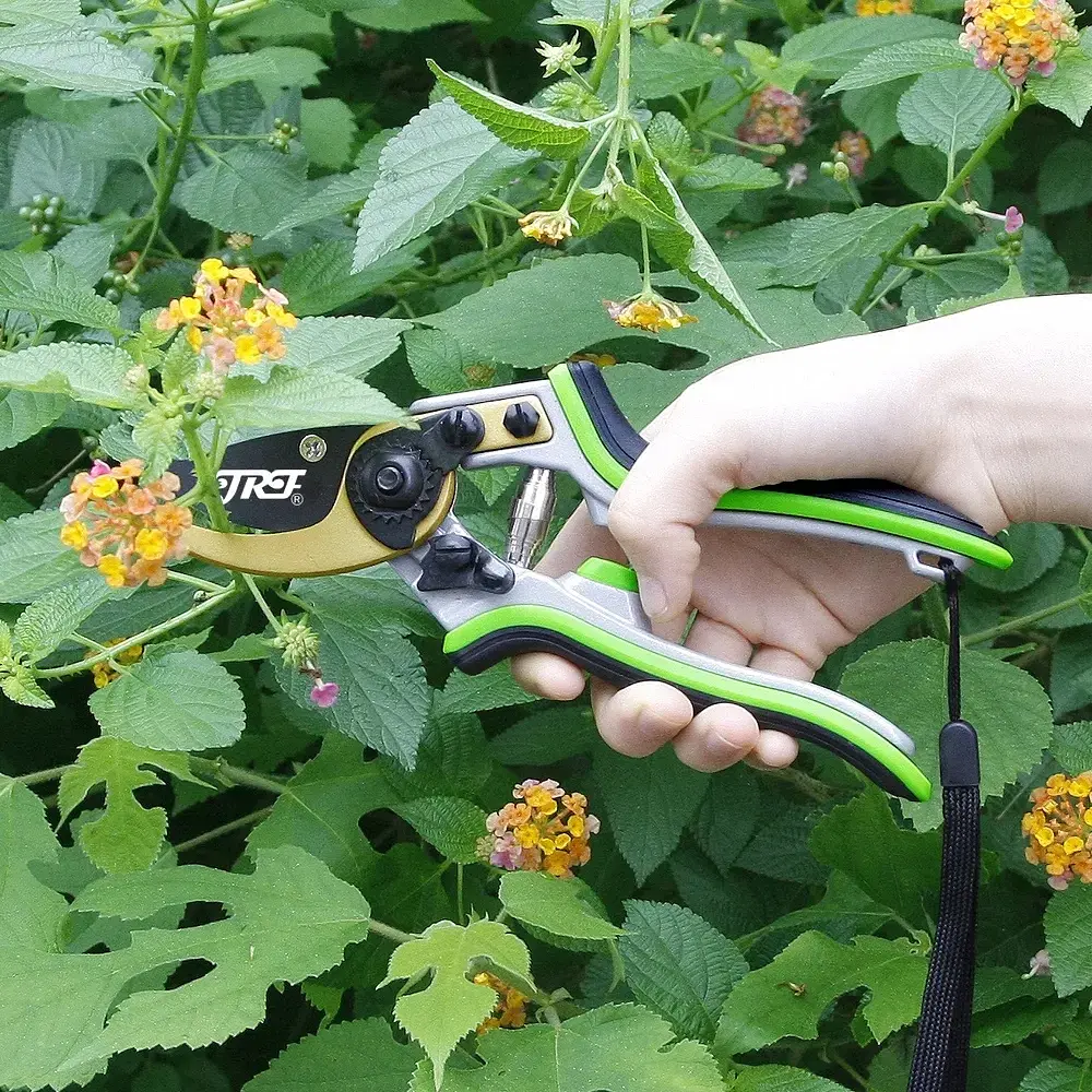 Профессиональный садовый секатор JRF-B0408 для обрезки деревьев и различных растений - фото 7