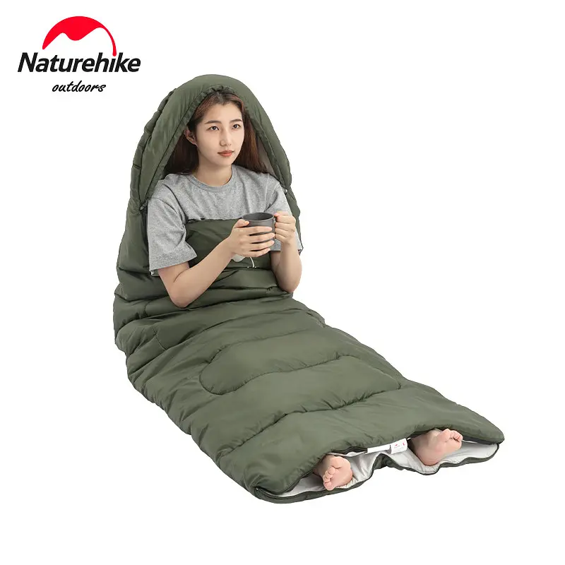 Спальний мішок Naturehike Y150L NH21MSD08 лівий темно-зелений - фото 2