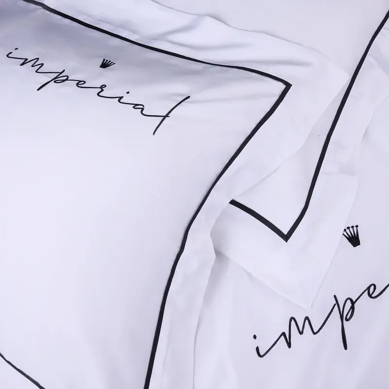 Комплект постільної білизни MirSon Imperial Tencel №01 White 143x210 см (2200010753233) - фото 4