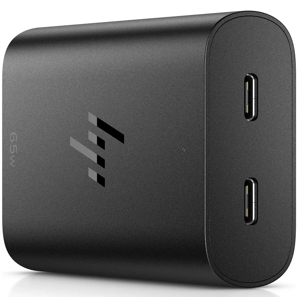Адаптер для ноутбука HP 65W GaN USB-C LC, чорний - фото 4
