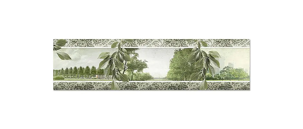 Кухонний фартух Листя вінілова наклейка ПВХ гілки дерева природа Зелений 65х250 см Happy Pocket Z180763 - фото 7