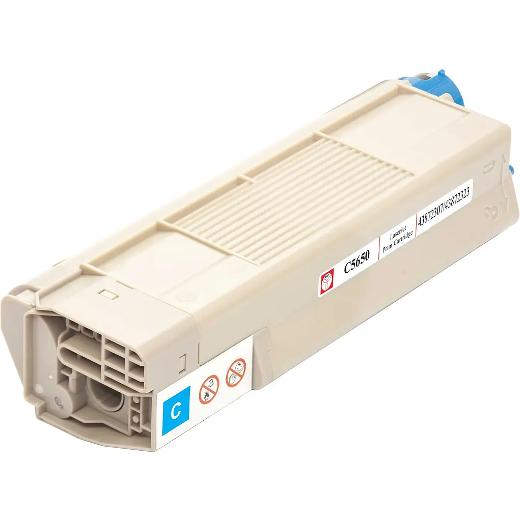 Картридж тон. BASF для OKI C5650/5750 аналог 43872307/43872323 Cyan ( 2000 ст.) (BASF-KT-C5650C) - фото 3