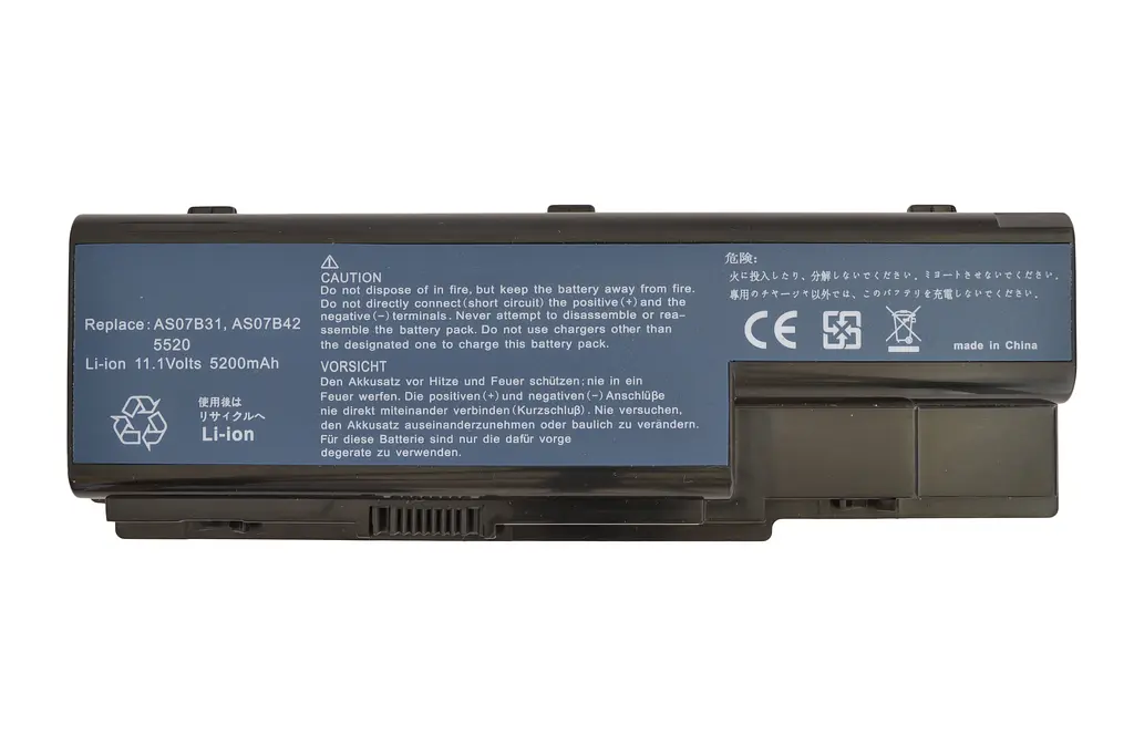 Акумулятор для ноутбука Acer AS07B31, 5200 mAh, 6cell, 11.1V, Li-ion, чорний - фото 2