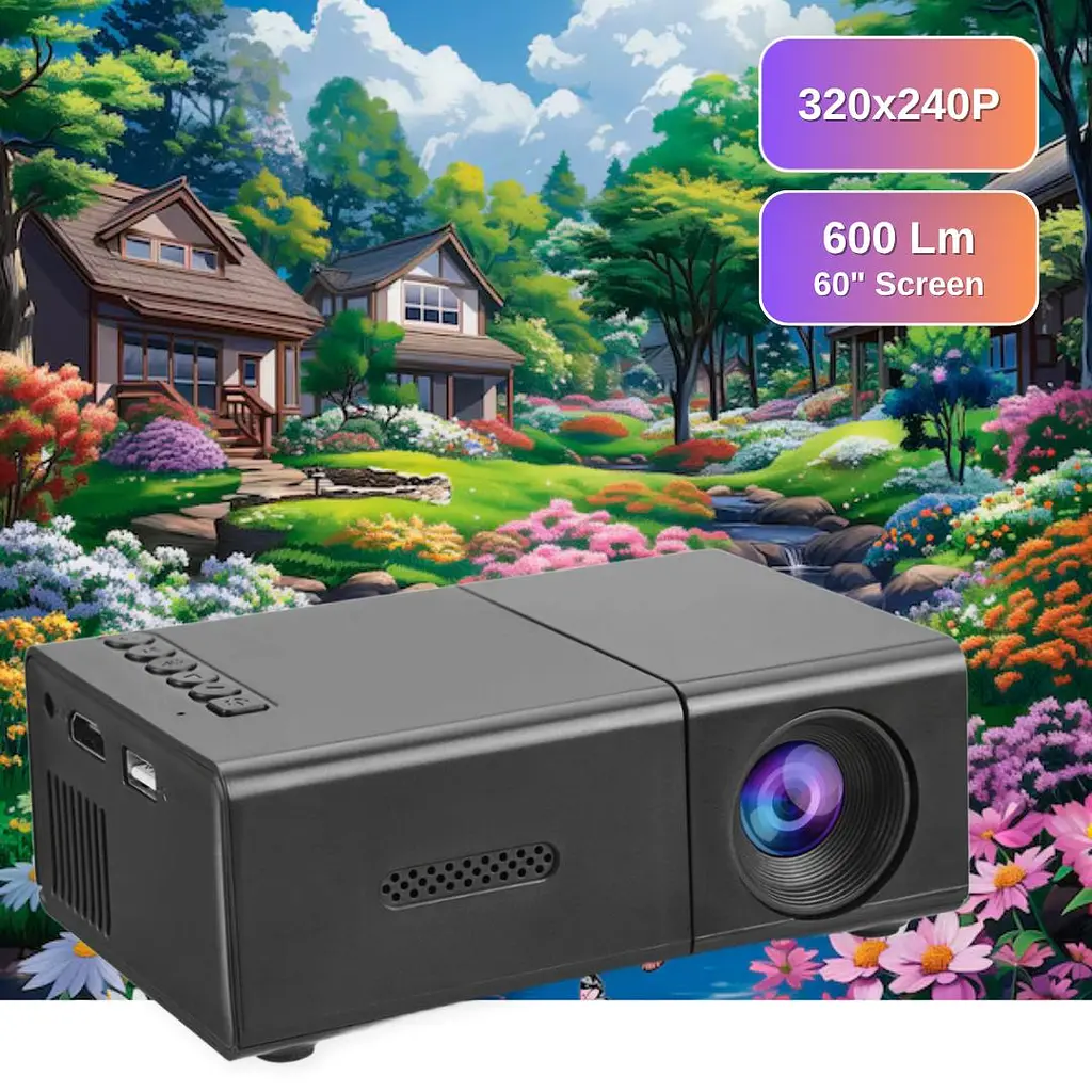Проектор XON SmartView CY200 320x240P, 600Lm (XVAA0302BW 5521) Чорний - фото 6