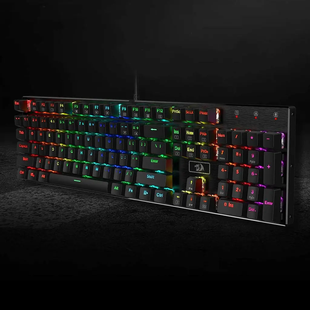 Механічна клавіатура Redragon K556 RGB 104 клавіші Red Switch Hot-Swap, англійська розкладка - фото 8