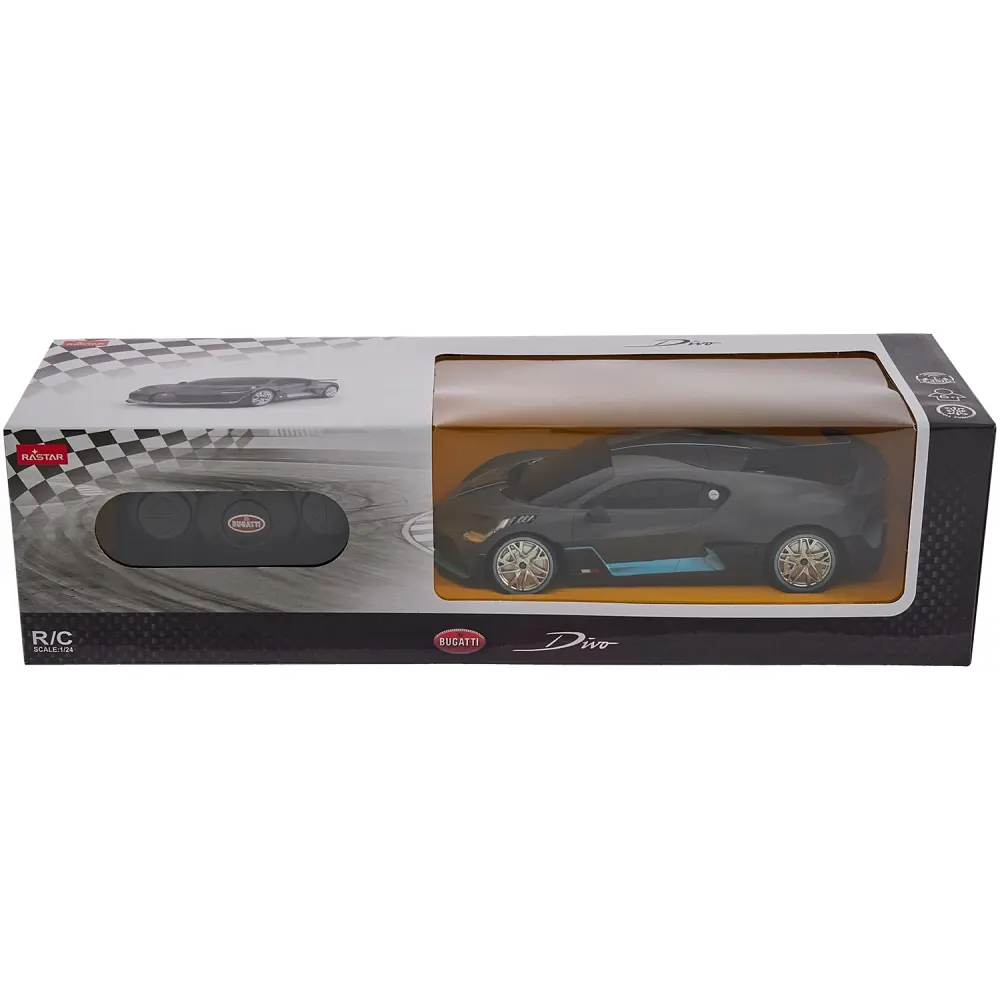 Машинка Rastar Bugatti Divo 1:24 Сірий - фото 9