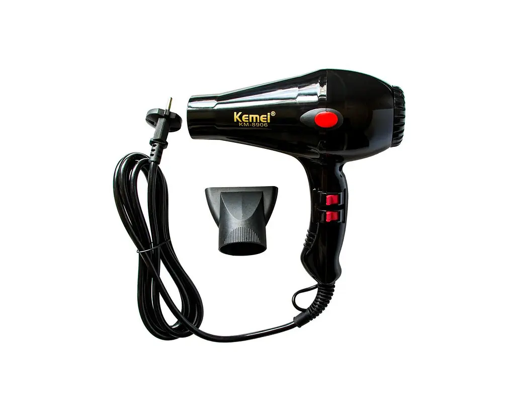 Фен для сушки и укладки волос Kemei KM-8906 3000 Вт с ионизацией - фото 3