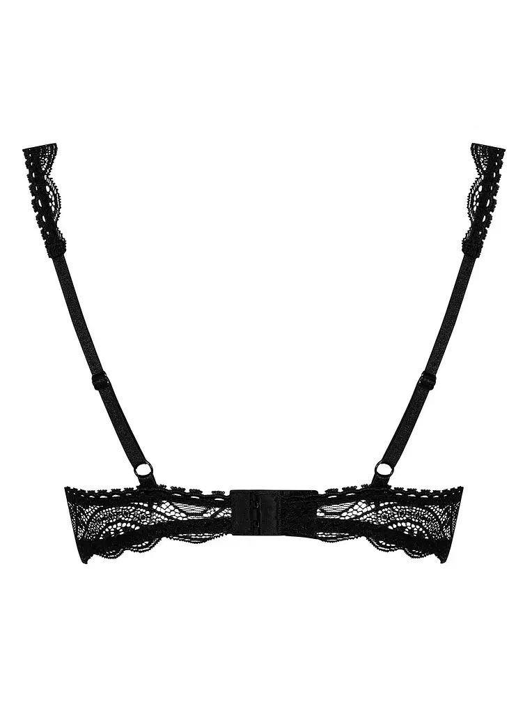 Бюстгальтер відкритий Obsessive Miamor L/XL чорний - фото 3