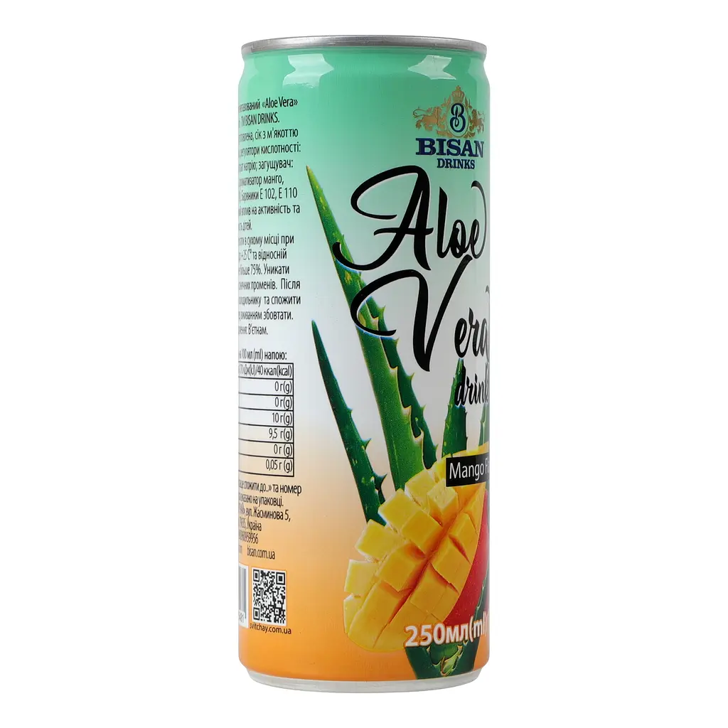 Напиток Bisan Aloe Vera drink Mango 250 мл   - фото 2