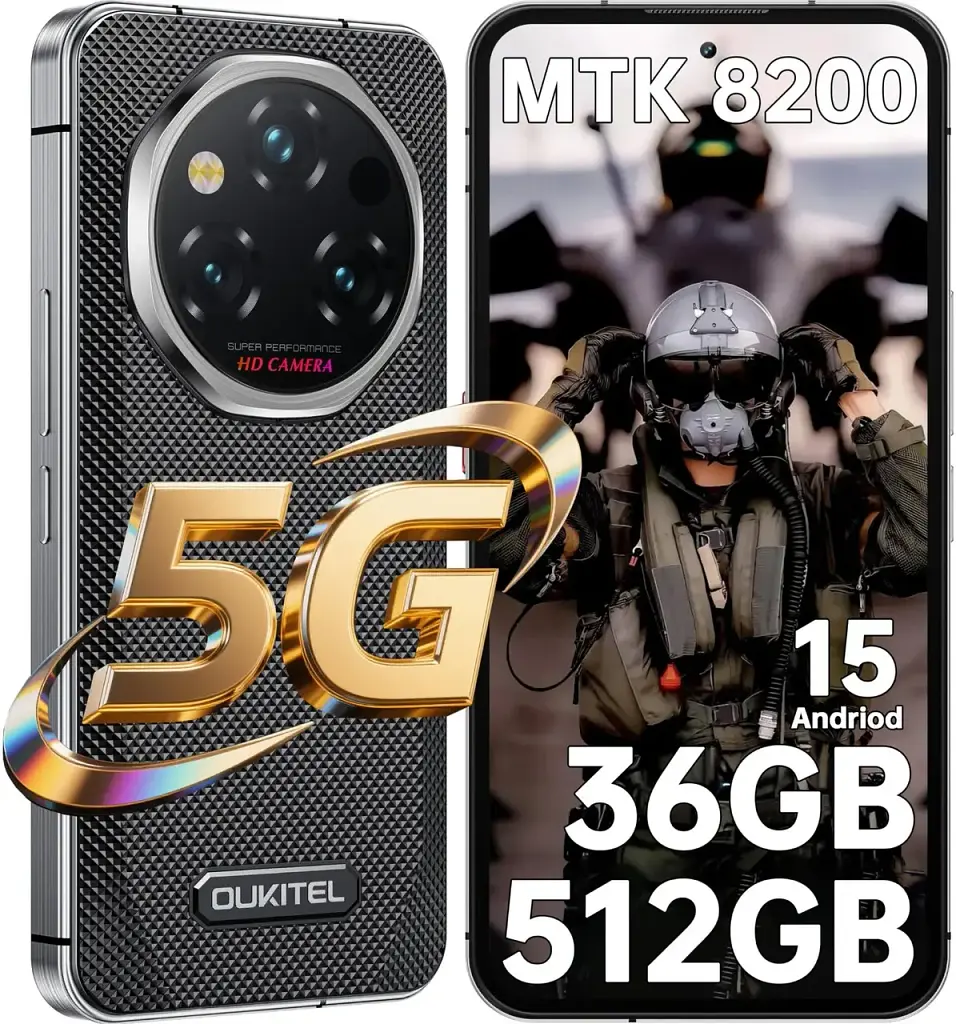 Смартфон Oukitel WP210 5G 12/512Gb Black Global version