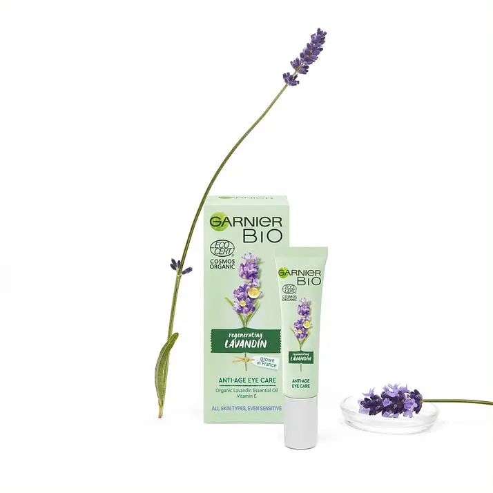 Антивозрастной крем для кожи вокруг глаз Garnier Bio с экстрактом лавандина, 15 мл (C6308100) - фото 3