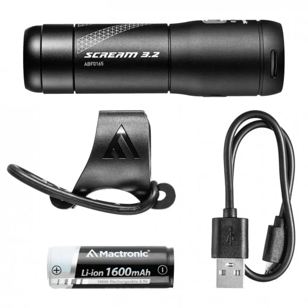 Ліхтар велосипедний передній Mactronic Scream 3.2 (600 Lm) USB Rechargeable (ABF0165) - фото 7