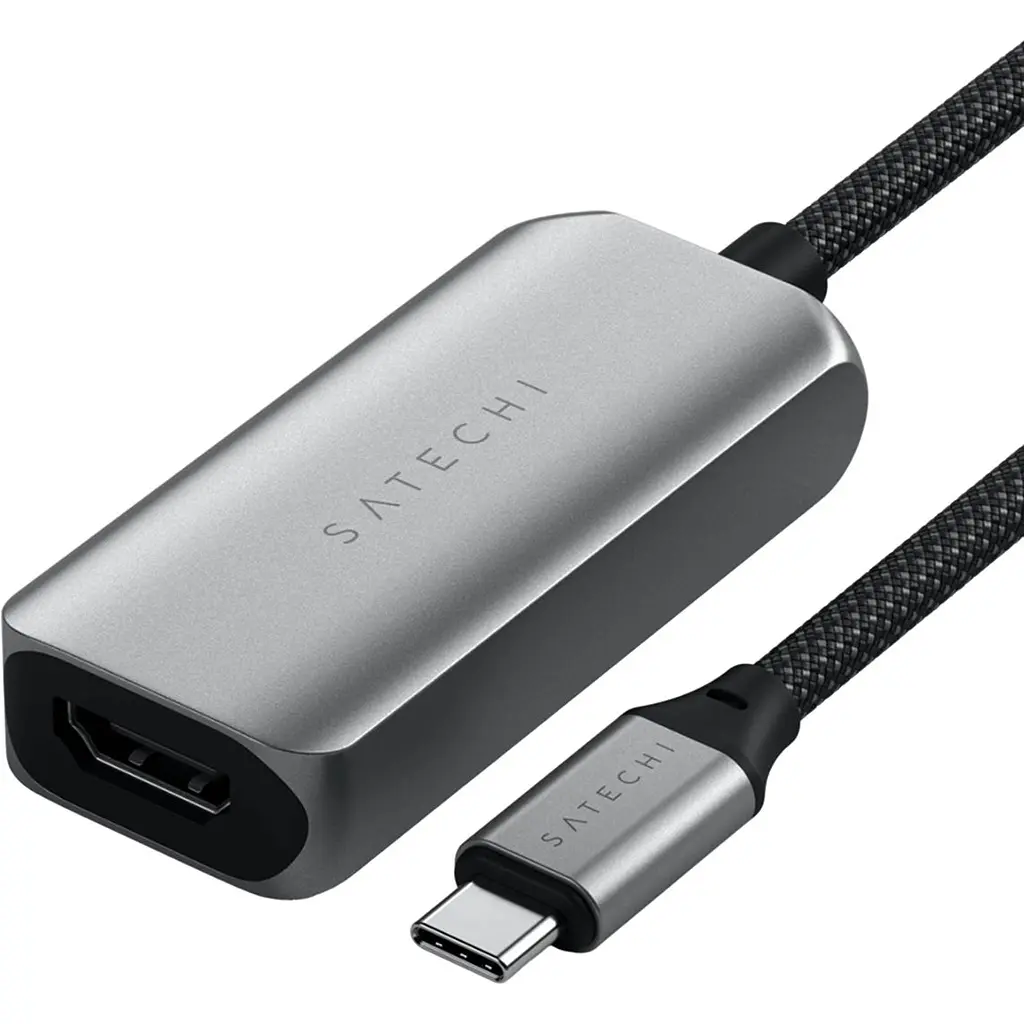 Адаптер Satechi USB-C to HDMI 2.1 8K Space Gray (ST-AC8KHM) - фото 4