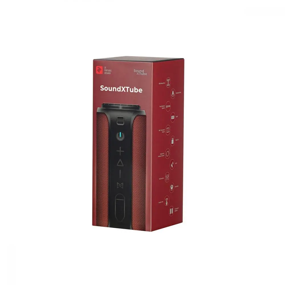 Портативная колонка 2E SoundXTube Red (2E-BSSXTWRD) - фото 7